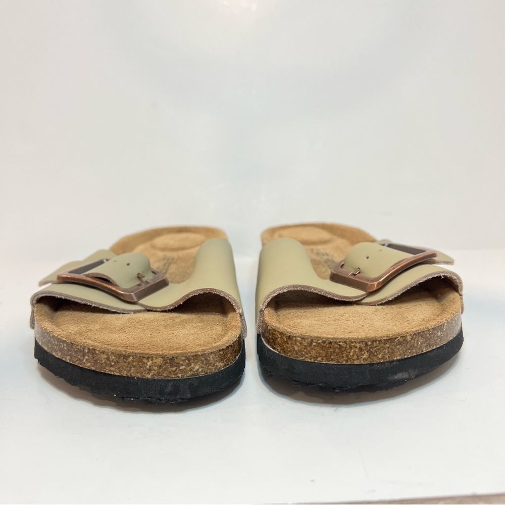 Project Cloud Big Buckle Memory Foam Leather Slid… - image 5